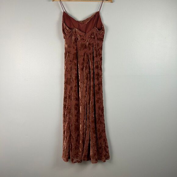 JENNY YOO Rory Velvet Cowl Neck Dress Gown - Size 2 - Picture 5 of 11